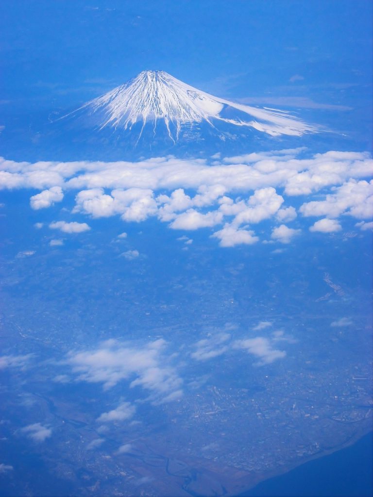 航空写真　富士山